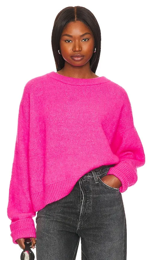 American Vintage Vitow Sweater in Fuchsia