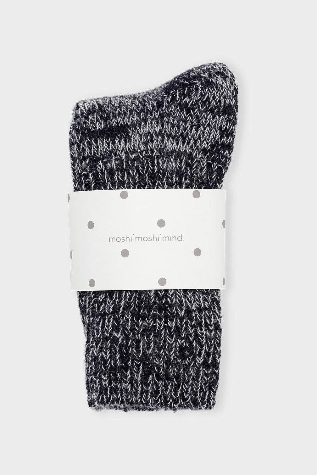 Boyfriend socks: Dark navy melange