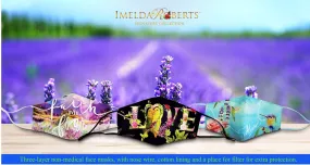 BSM-Art Wear - Face Masks P2- Set of Three- Love, Faith & Hope