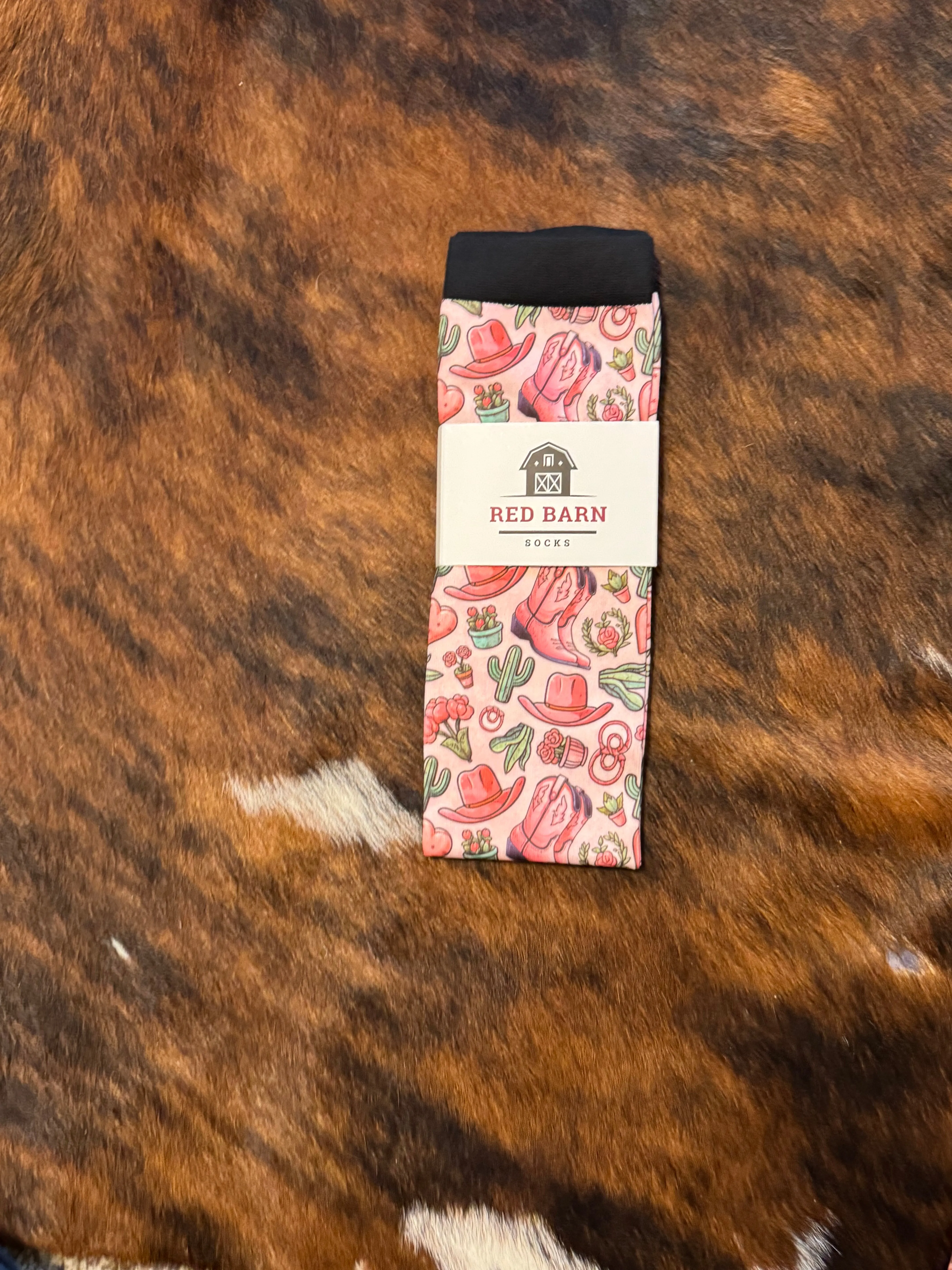 Cactus Cowgirl Boot Socks