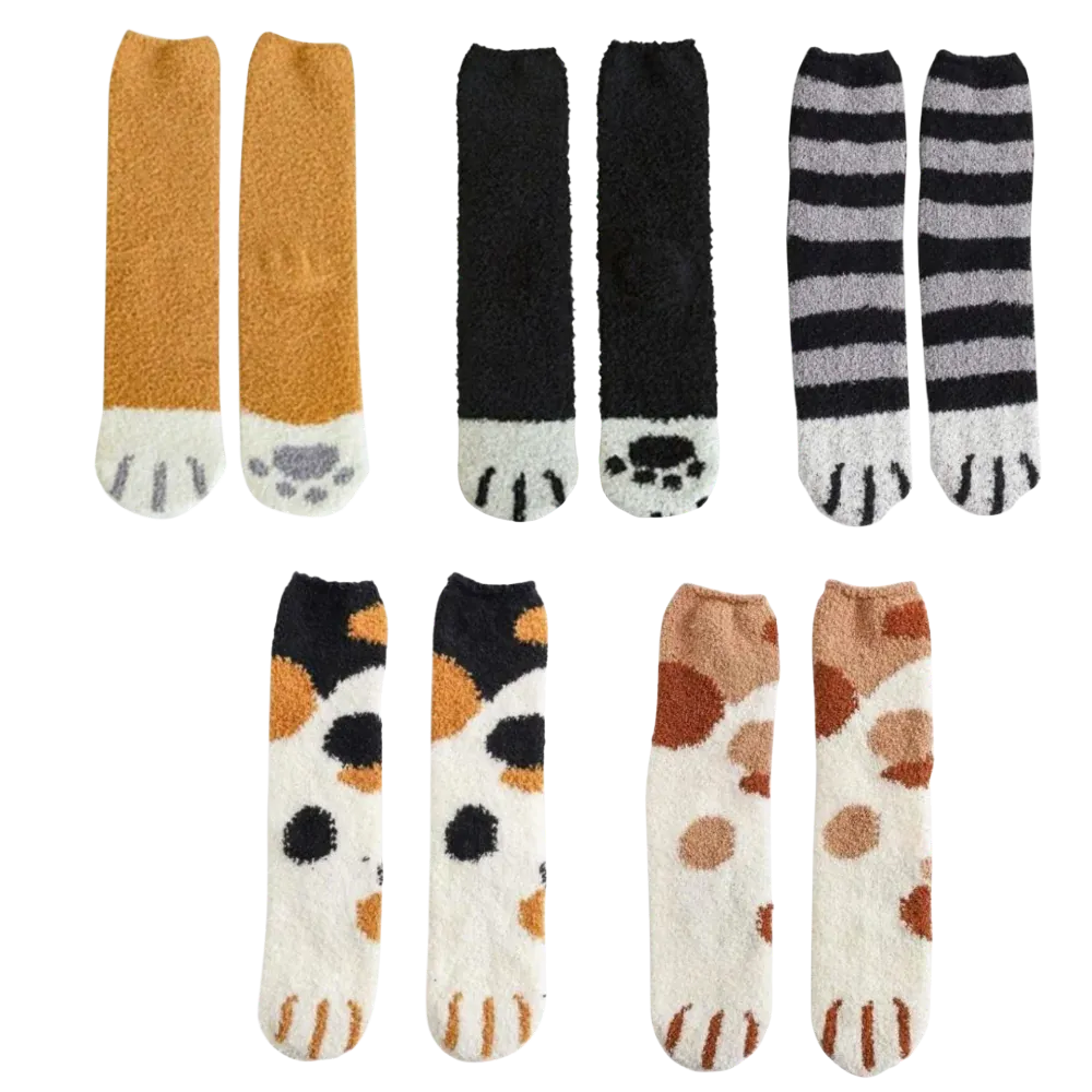 Cat's Paw Winter Socks