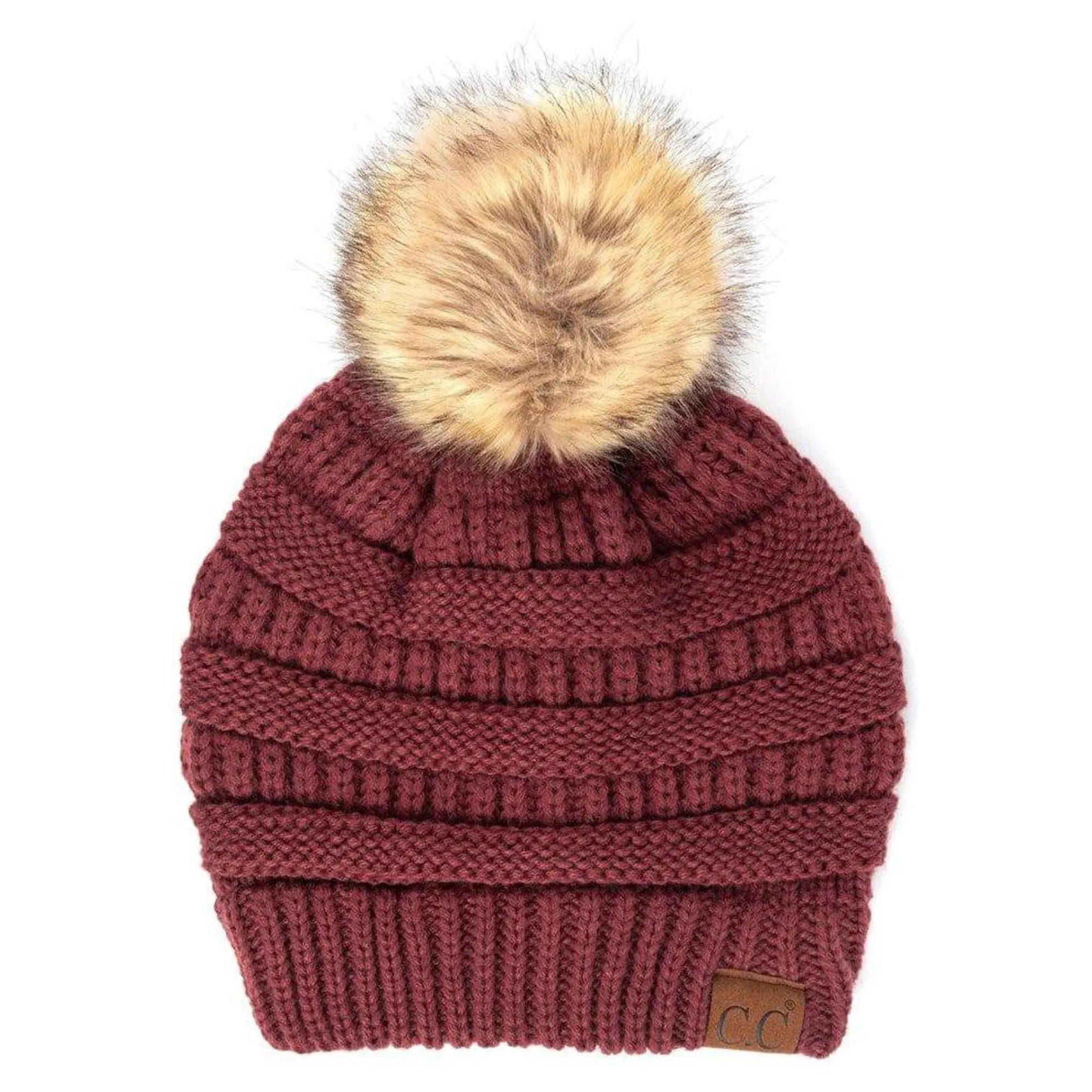 CC Trending Plush Pom Unisex Beanies Hats