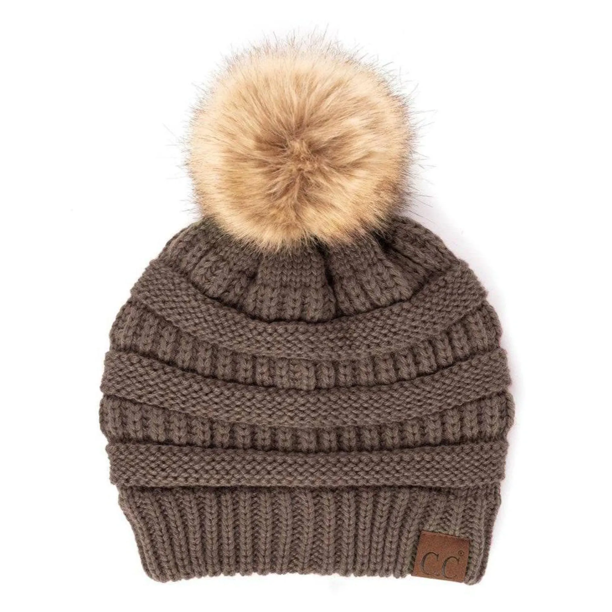 CC Trending Plush Pom Unisex Beanies Hats
