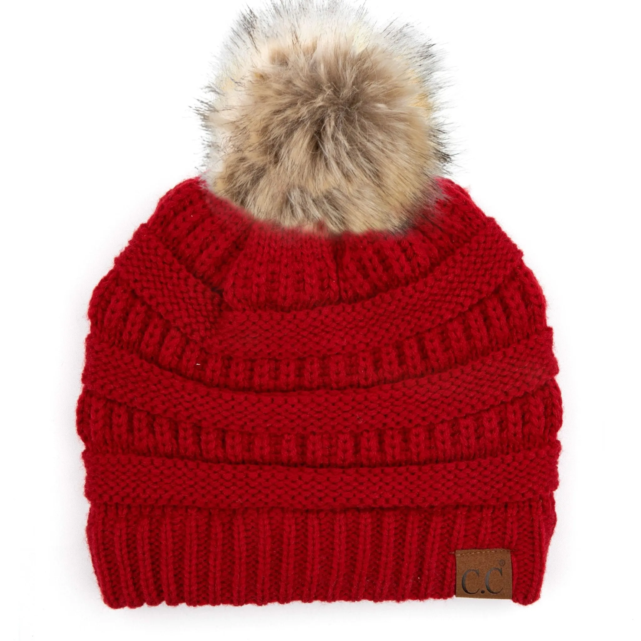 CC Trending Plush Pom Unisex Beanies Hats
