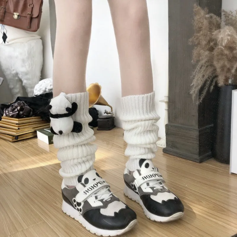 Cute Lolita Panda Hairball Socks