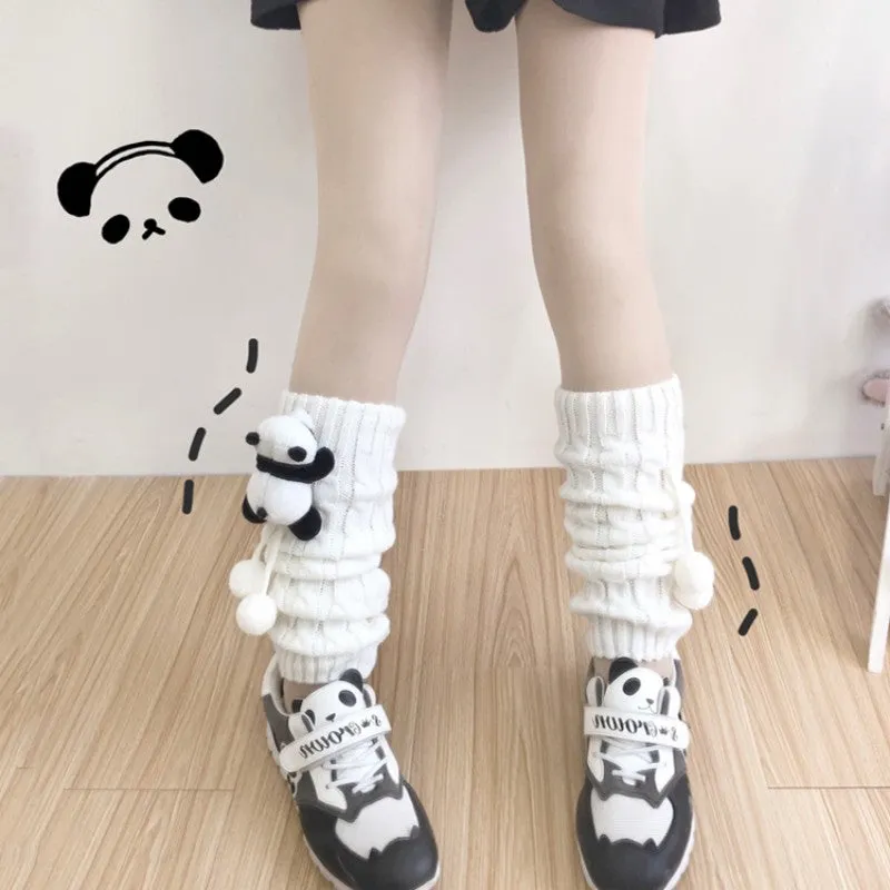 Cute Lolita Panda Hairball Socks