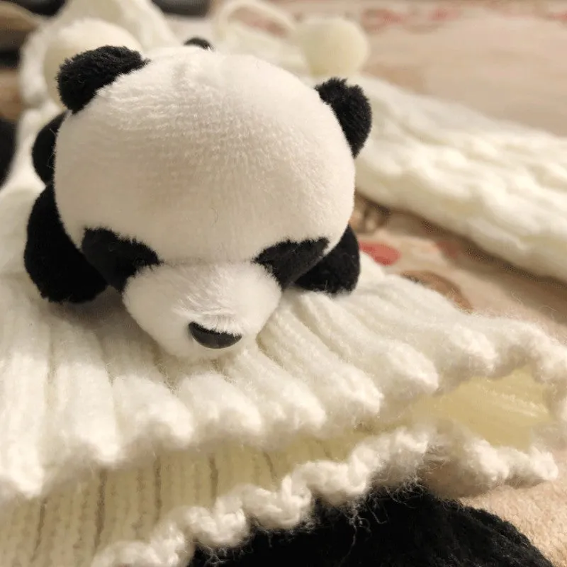 Cute Lolita Panda Hairball Socks