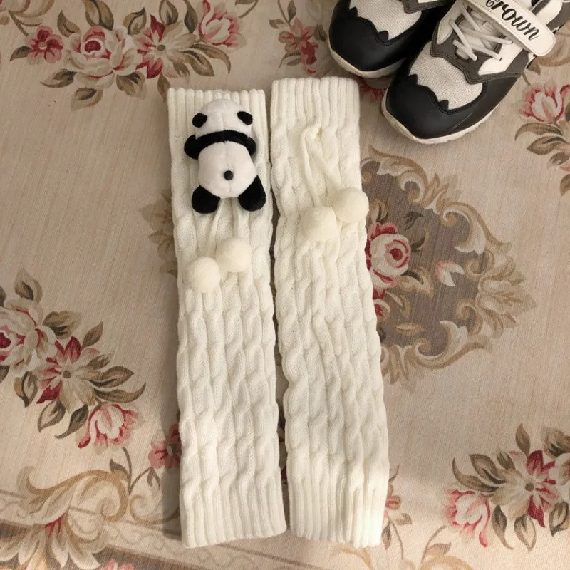 Cute Lolita Panda Hairball Socks