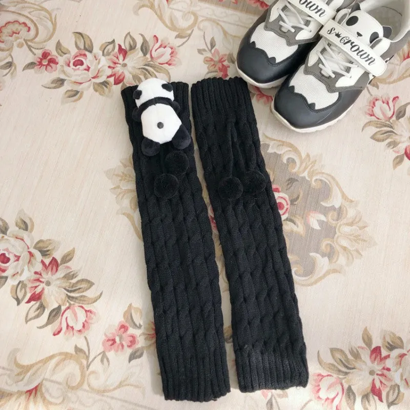 Cute Lolita Panda Hairball Socks