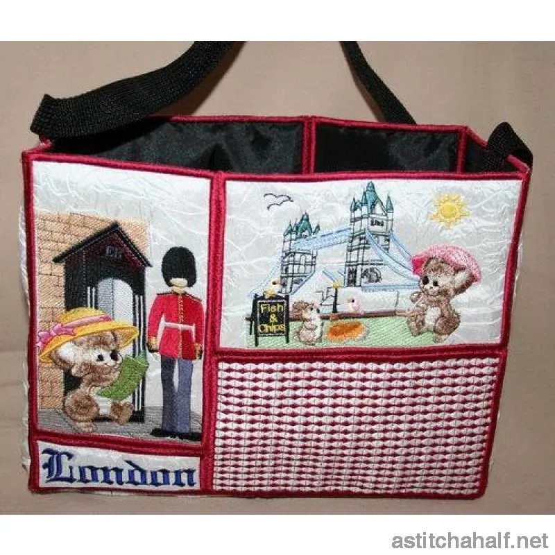 Fuzzy London Tote Bag