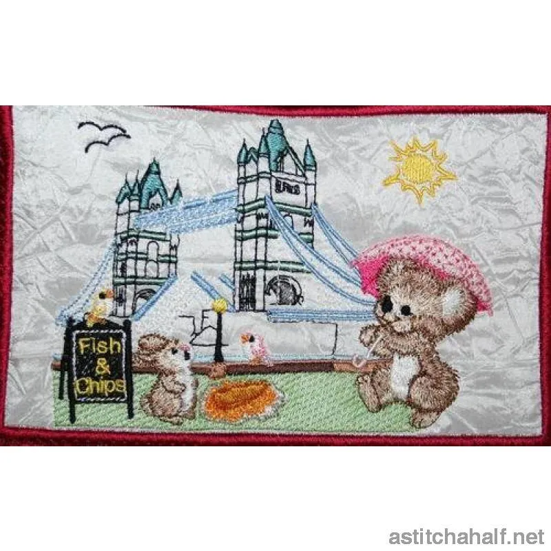 Fuzzy London Tote Bag