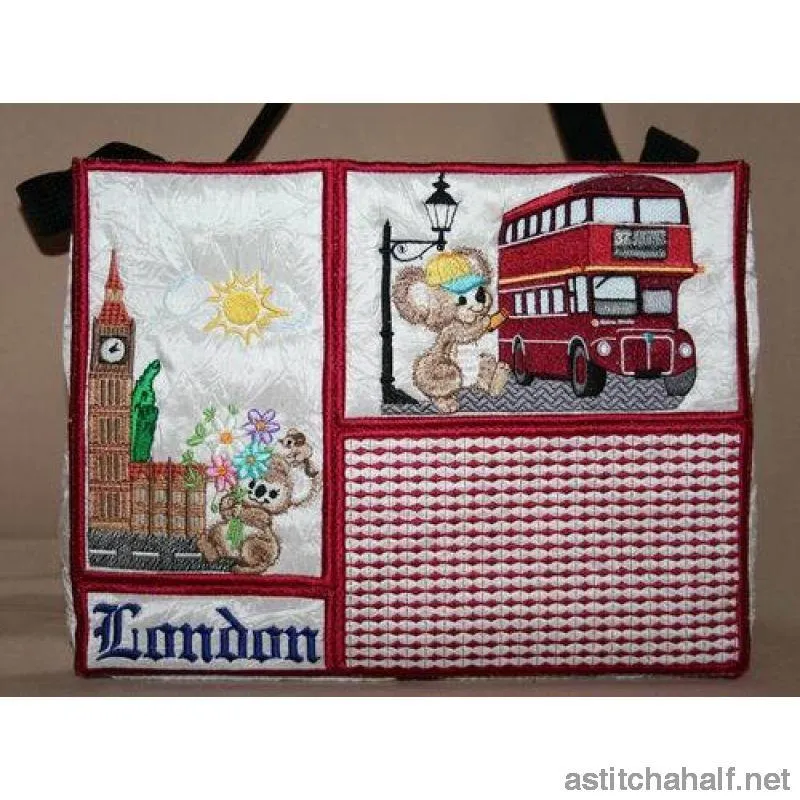 Fuzzy London Tote Bag