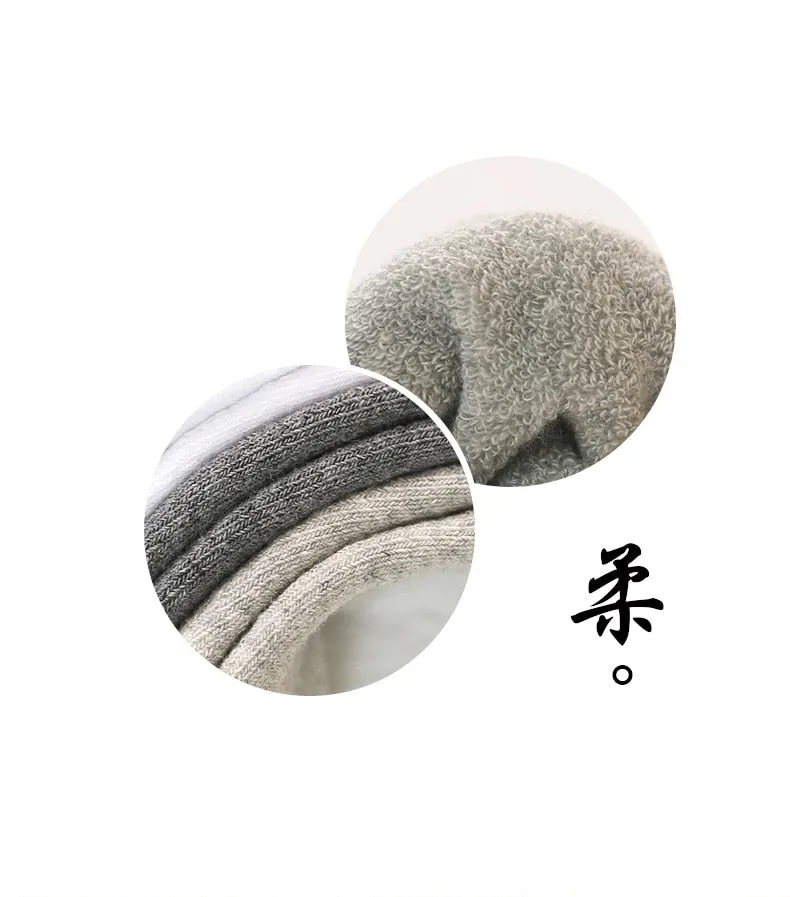 HSS Brand 100% Cotton Men Socks High Quality 5 Pairs Thicken Warm Business Socks Black Autumn Winter For Male Thermal