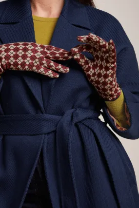 King Louie Argyle Gloves Cabernet Red