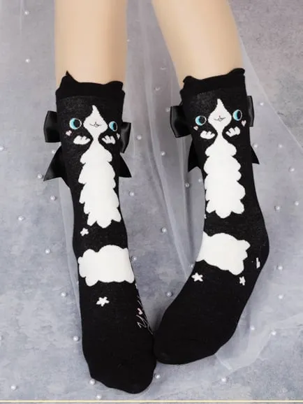 Kitty Design Sweet Lolita Calf Socks