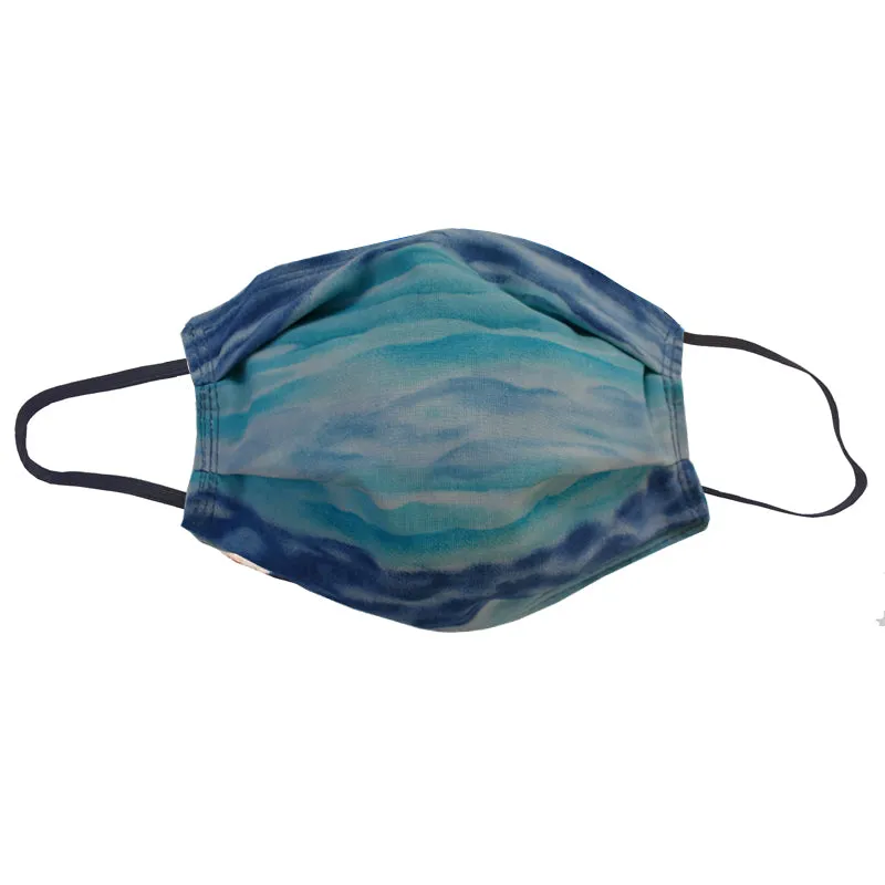 KW Mask - Abstract Ocean Blue