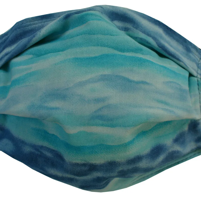 KW Mask - Abstract Ocean Blue