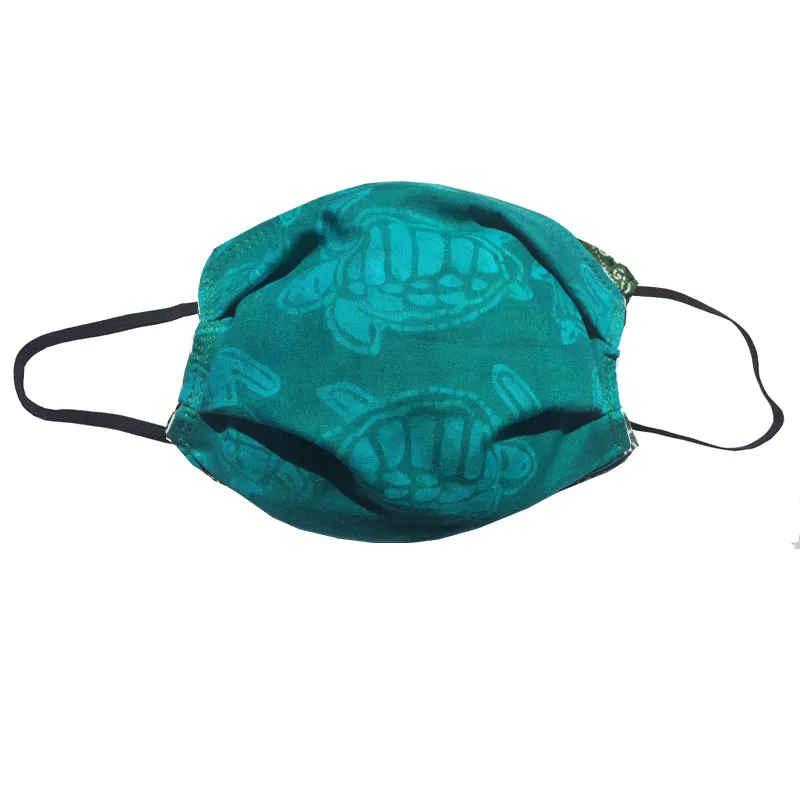 KW Mask - Aqua Turtles Batik