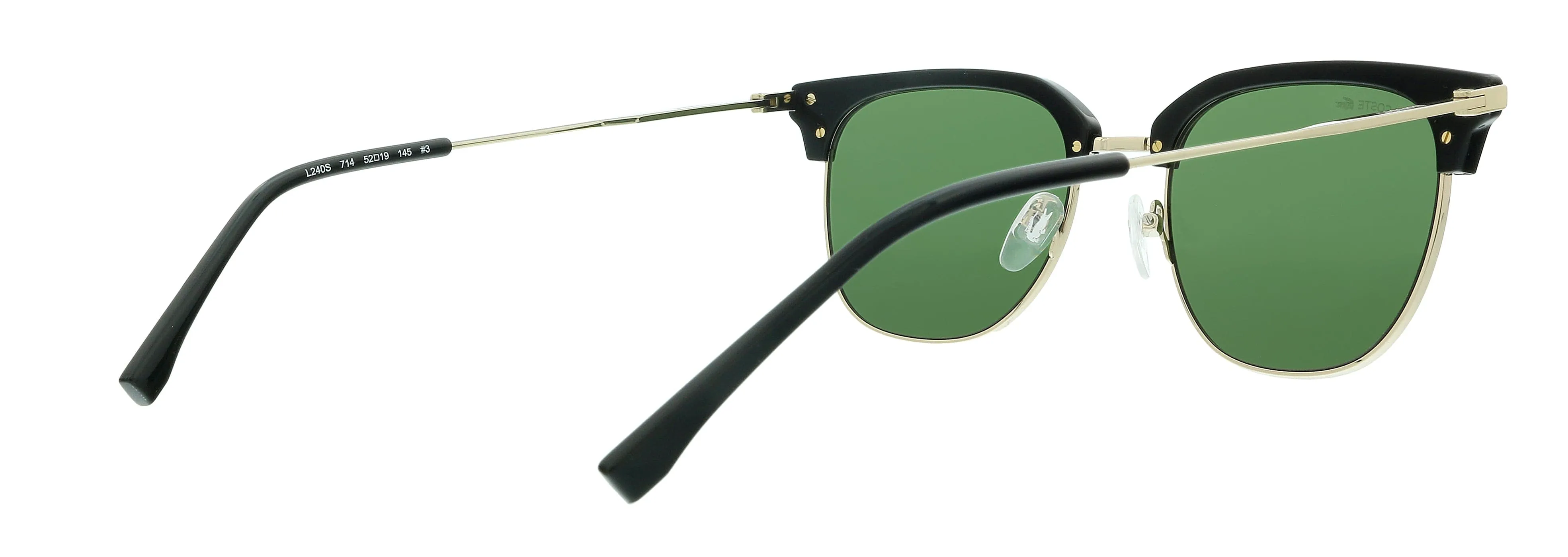 Lacoste L240S 714 Gold Modified Rectangle Sunglasses