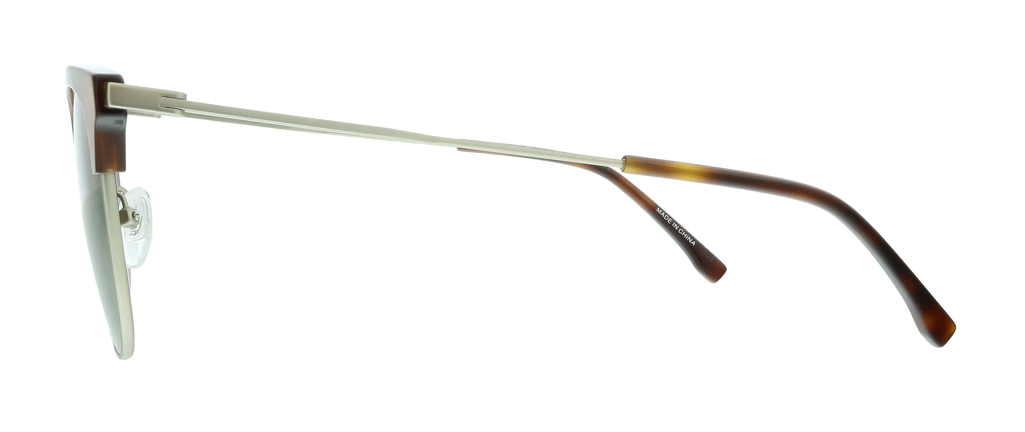 Lacoste L240S 718 Light Gold Modified Rectangle Sunglasses