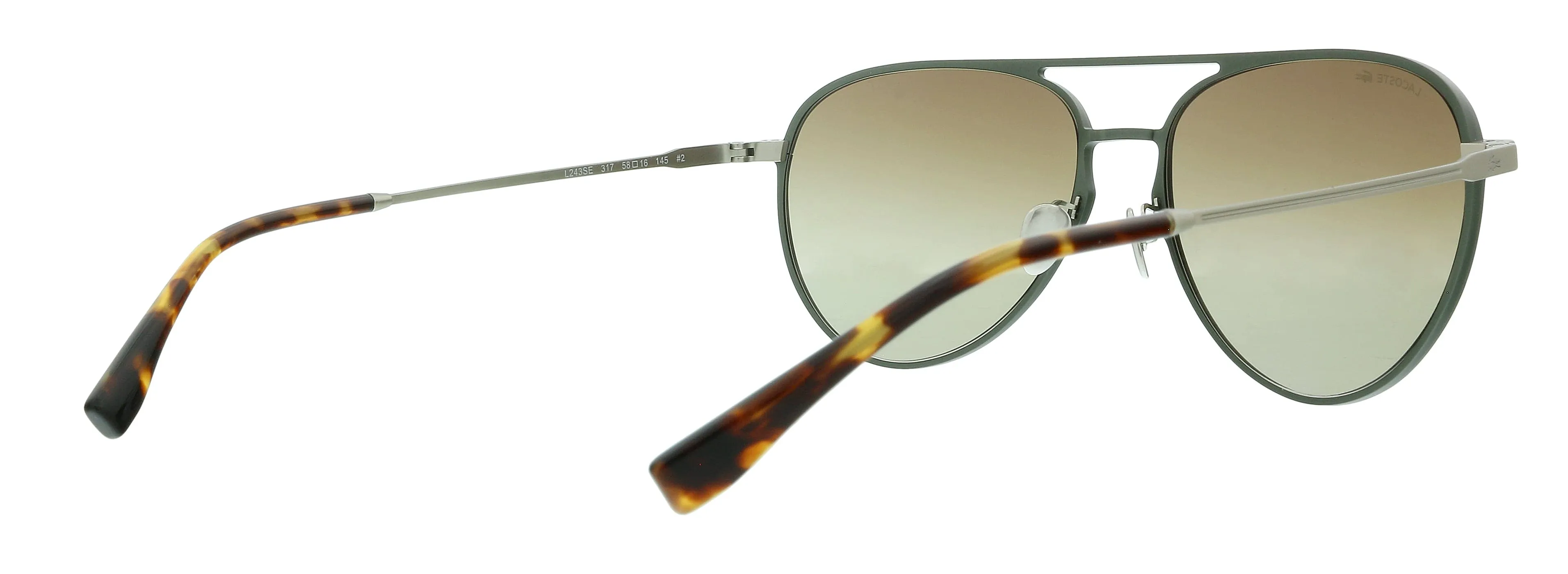Lacoste L243SE 317 Khaki Aviator Sunglasses