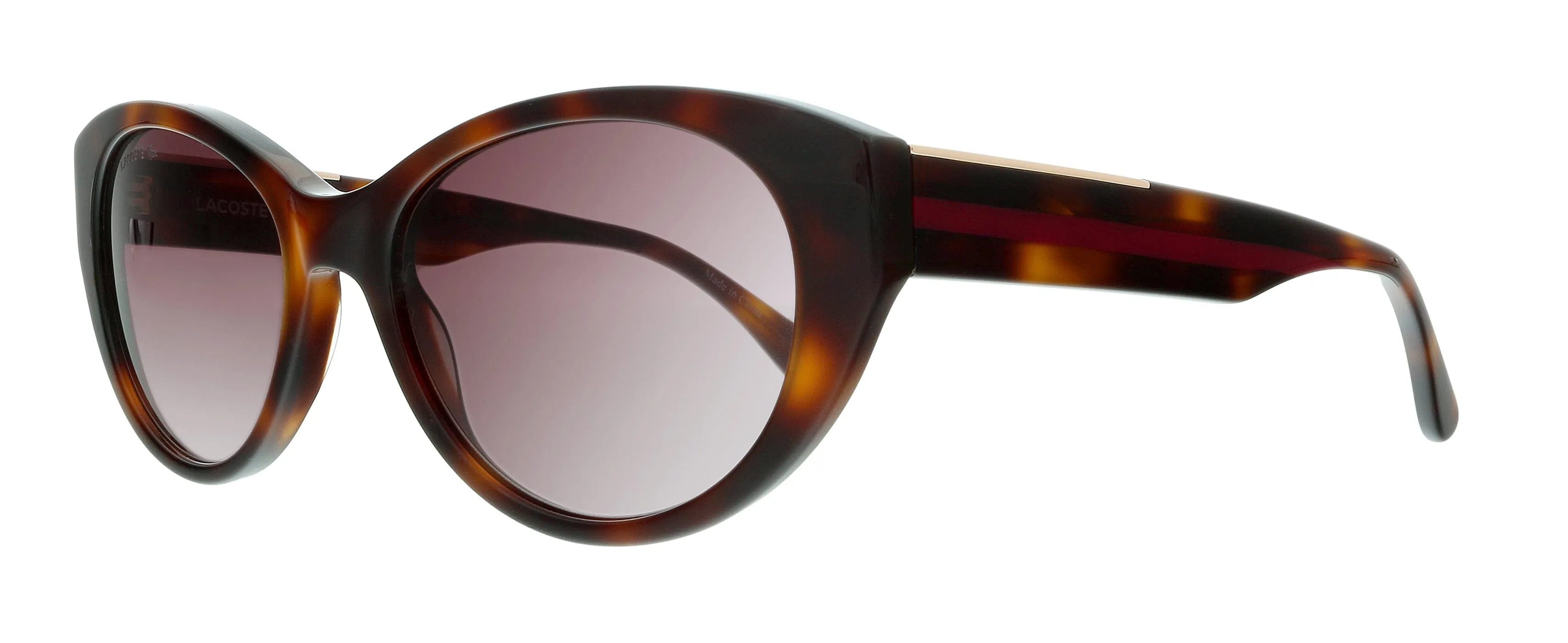 Lacoste L912S 214 Havana Oval Sunglasses