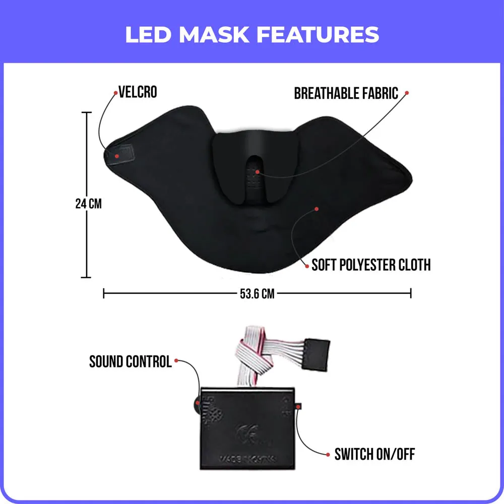 Mystical Owl LED Sound Reactive Mask