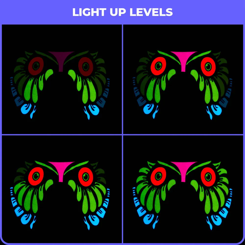Mystical Owl LED Sound Reactive Mask