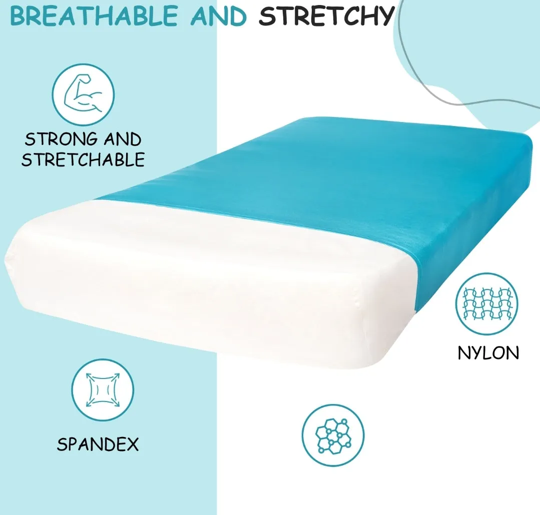 Powder Blue Toddler bed Sensory Compression Bed sheet