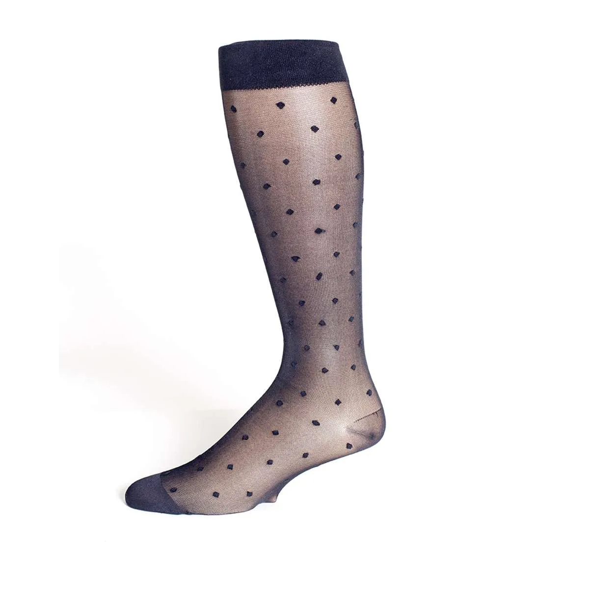 Rejuva Sheer Dot 15-20 mmHg Knee High Compression Socks