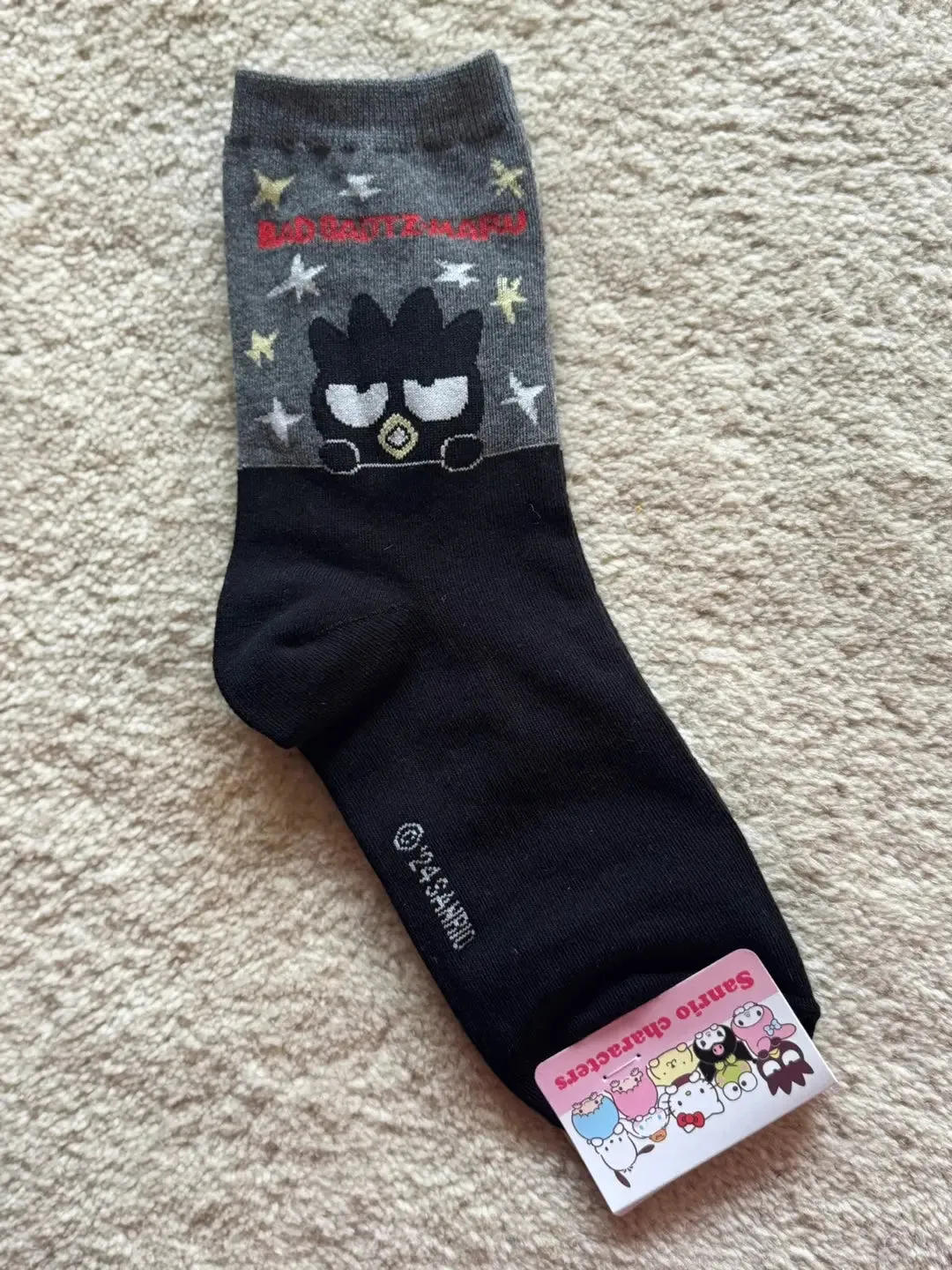 Sanrio Character Happy Cotton Crew Ankle Socks