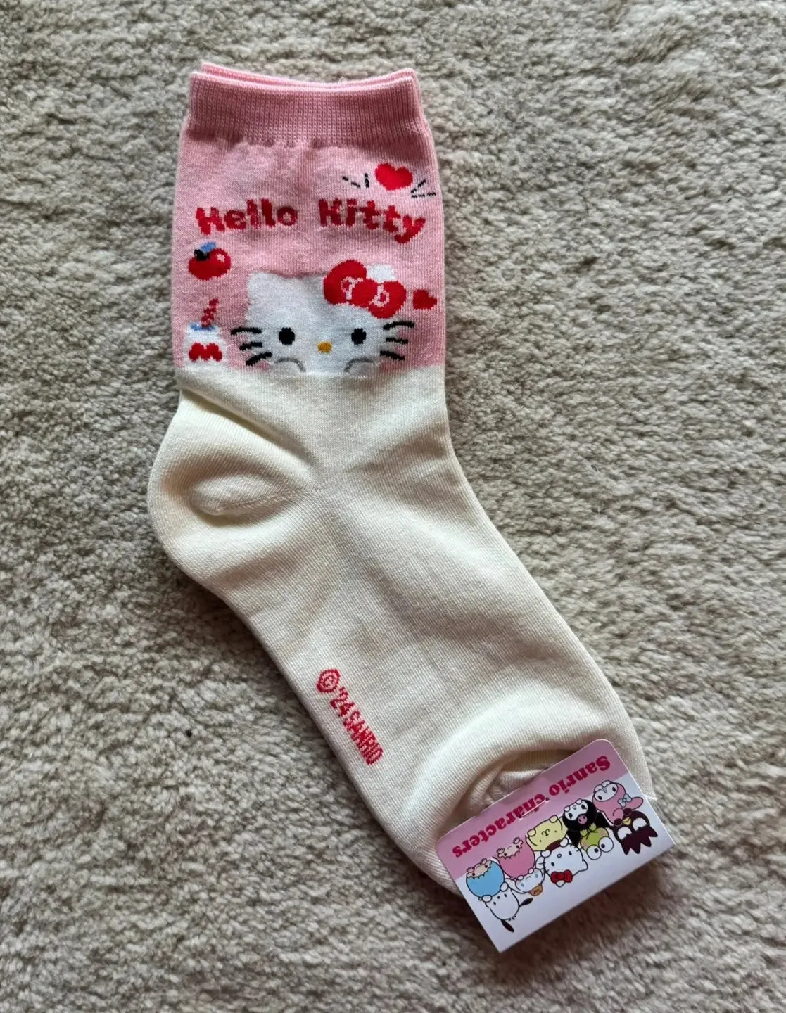 Sanrio Character Happy Cotton Crew Ankle Socks