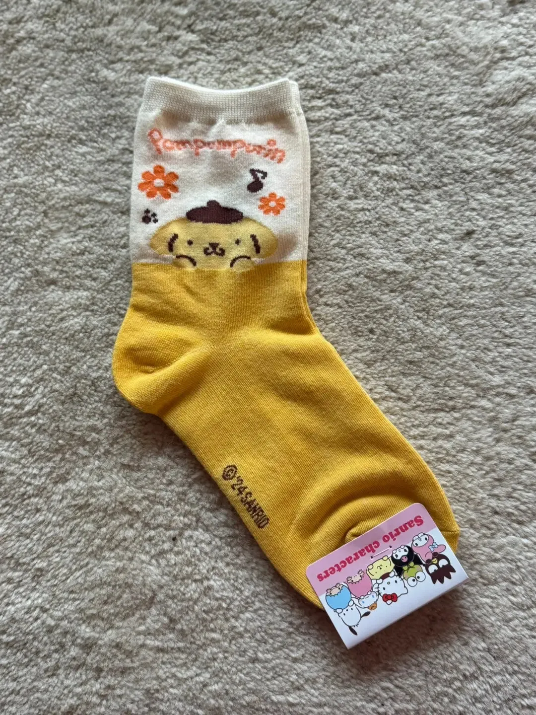 Sanrio Character Happy Cotton Crew Ankle Socks