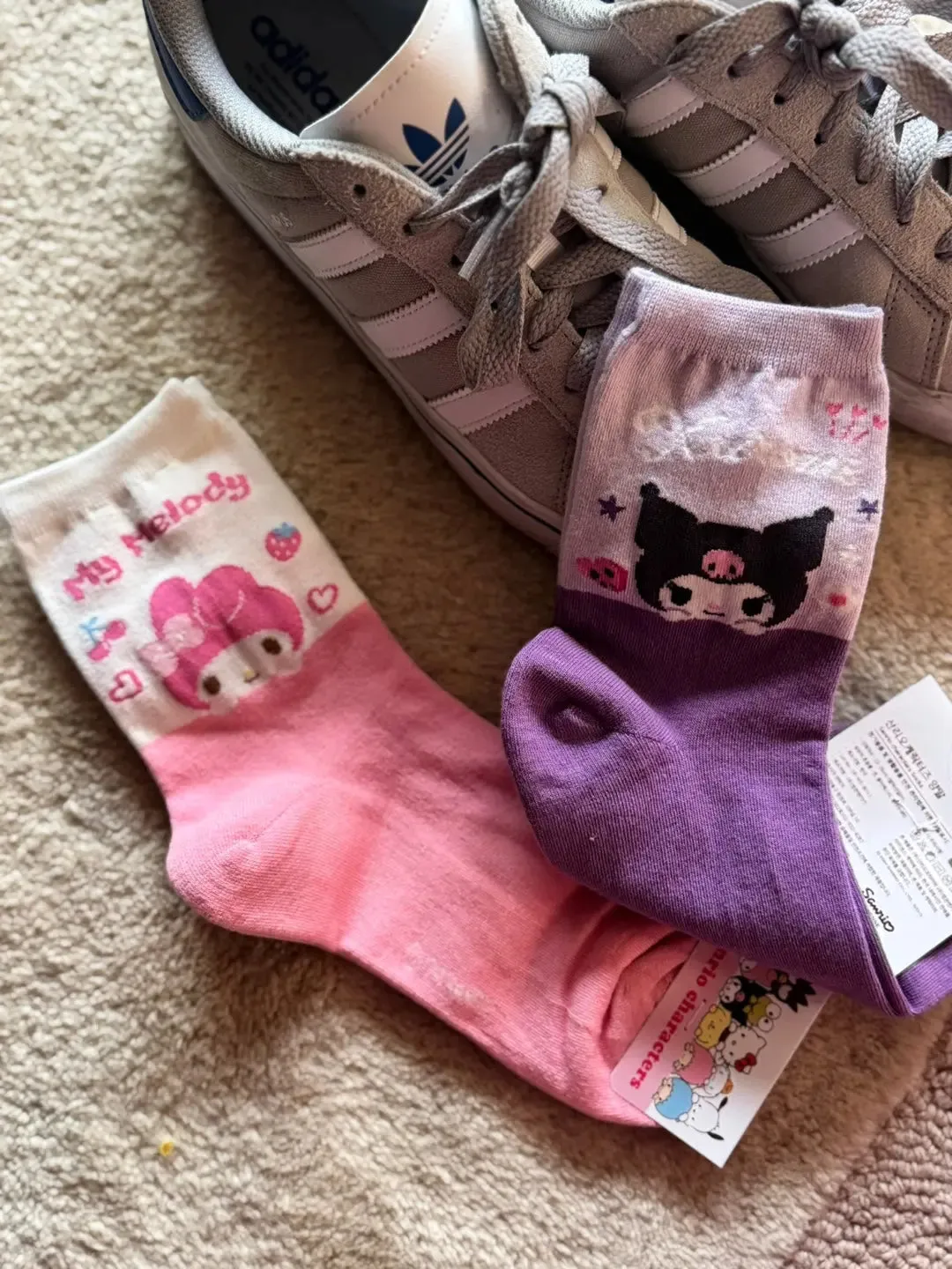 Sanrio Character Happy Cotton Crew Ankle Socks