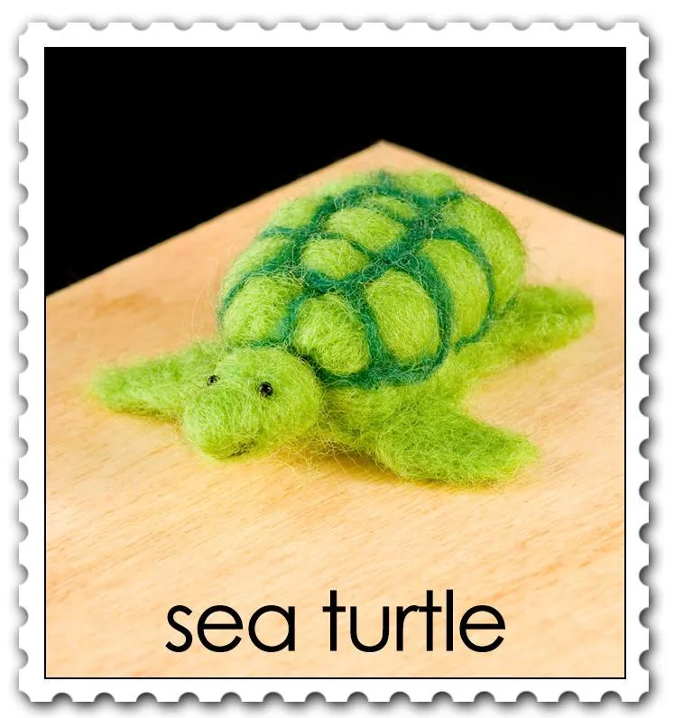 Sea Turtle Needle Felting Kit