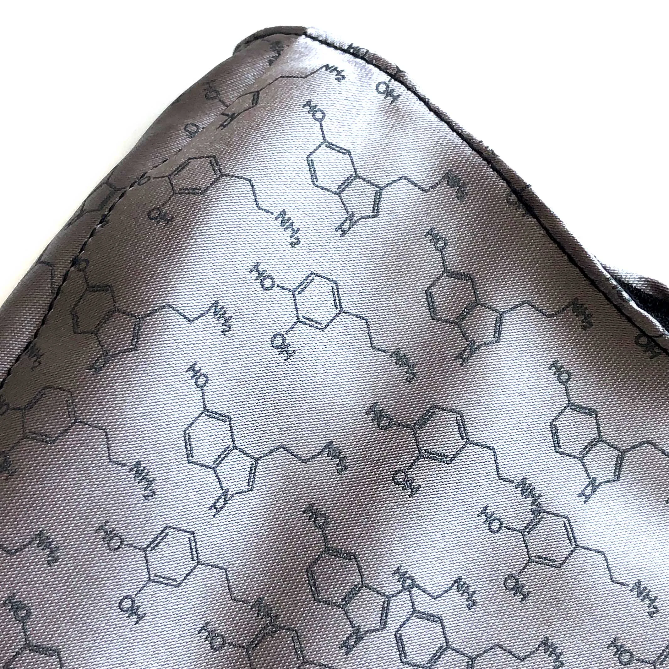 Serotonin & Dopamine Molecule Face Mask, adjustable fabric face cover