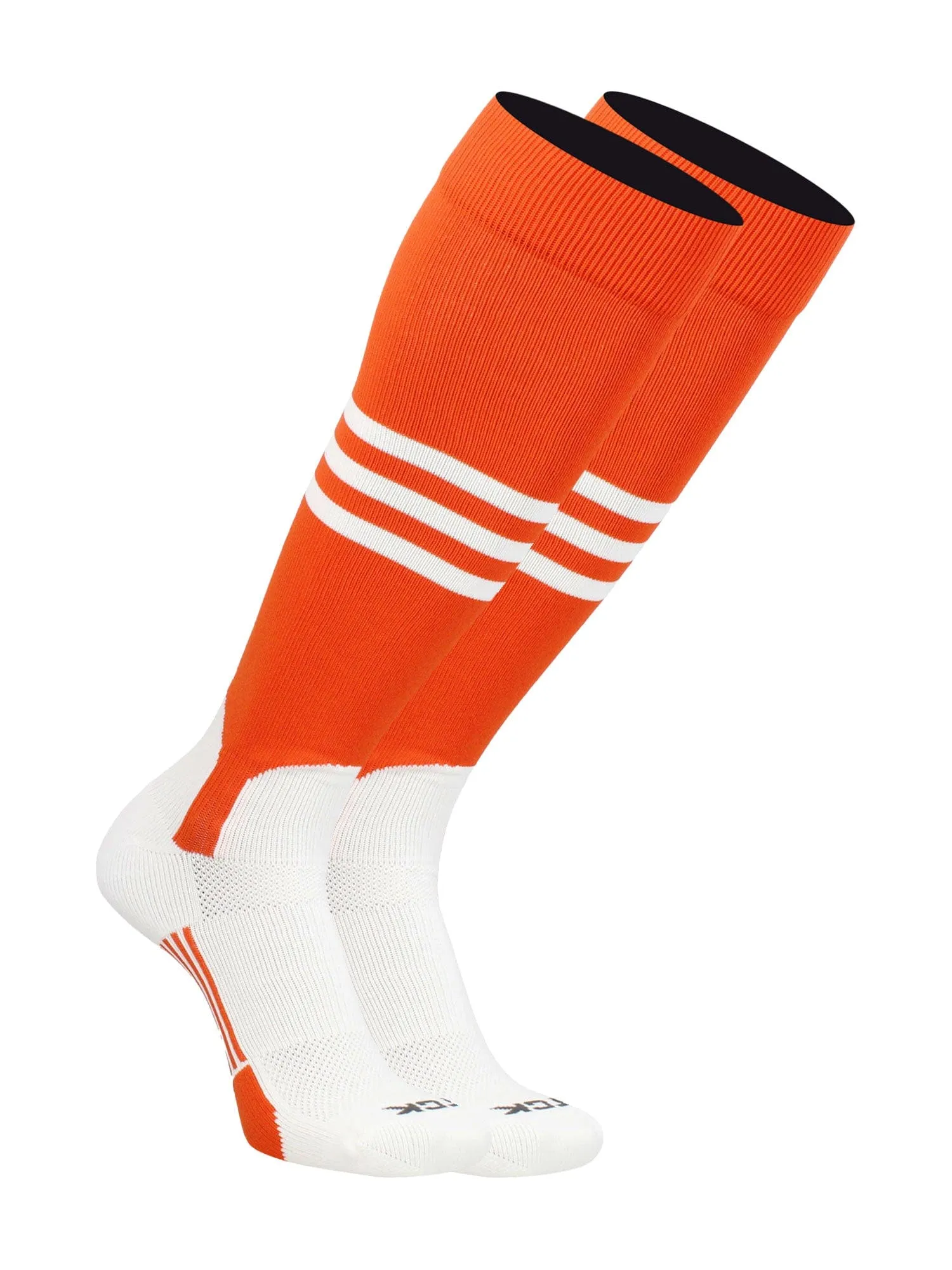 TCK Baseball Stirrup Socks with Stripes Pattern B