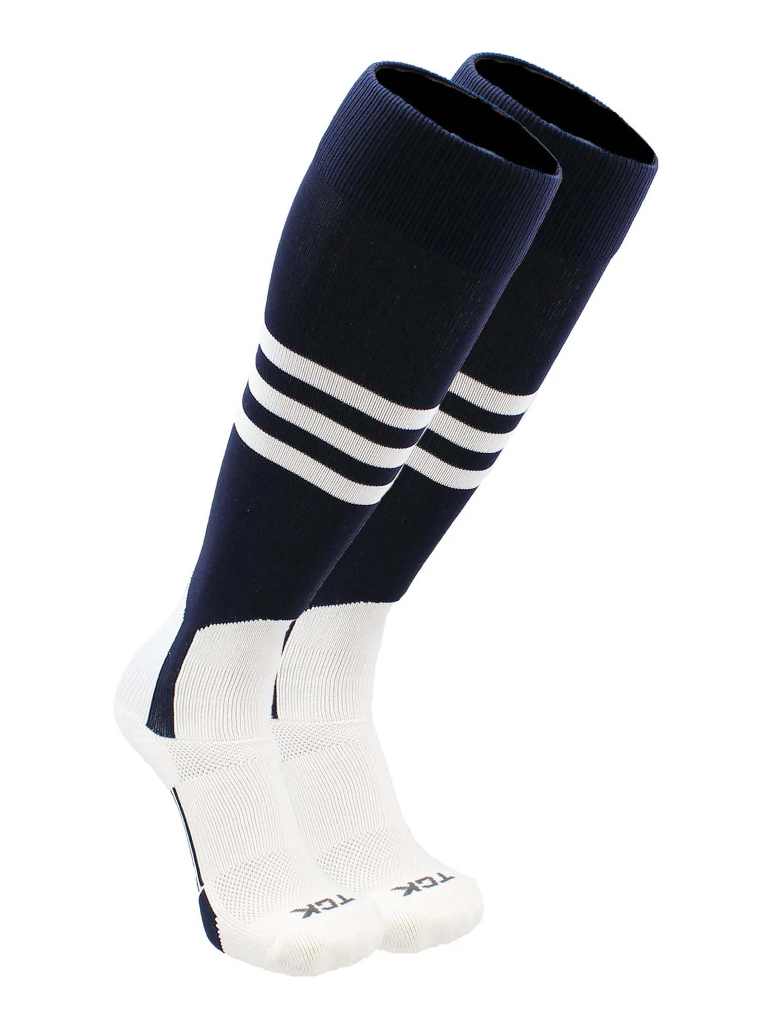 TCK Baseball Stirrup Socks with Stripes Pattern B