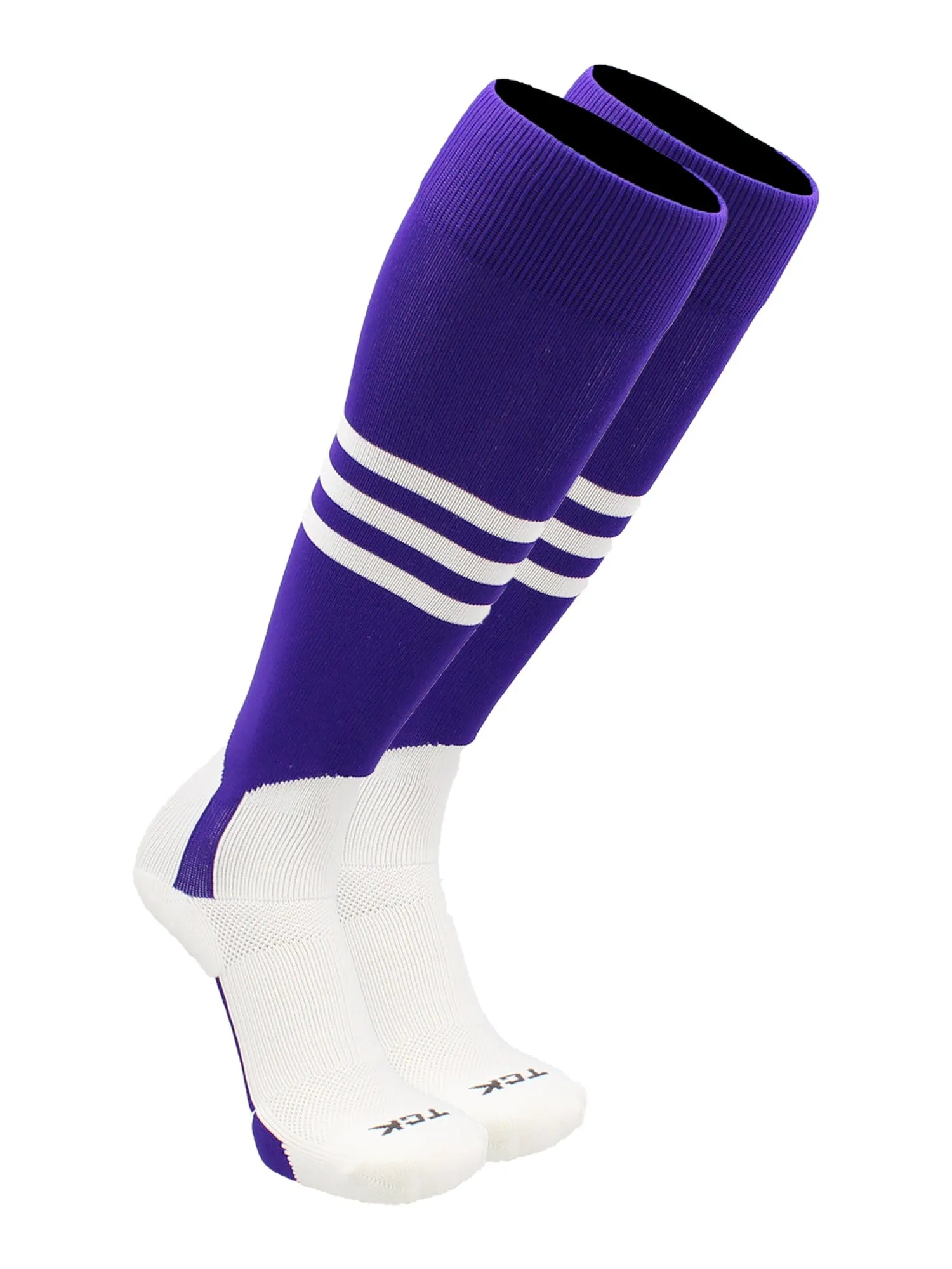TCK Baseball Stirrup Socks with Stripes Pattern B