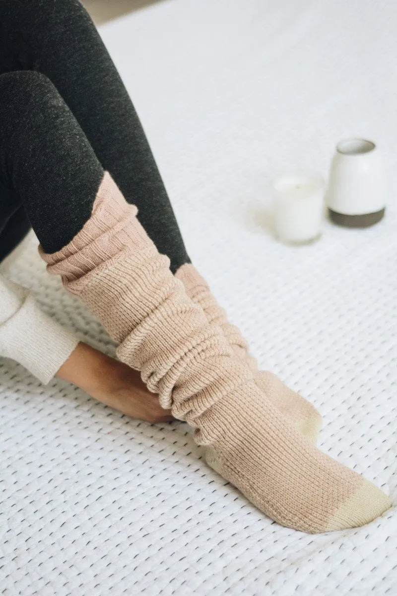 Warm Stylish Cozy Knee High Knitted Fashion Lounge Socks