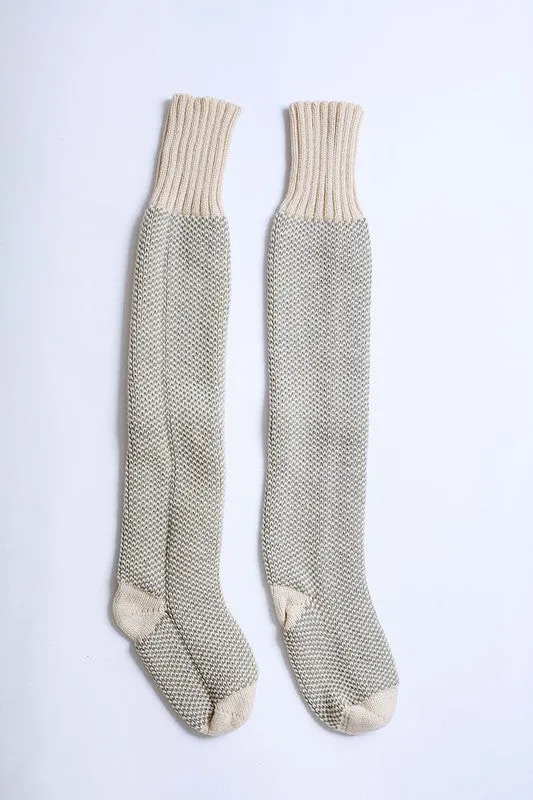 Warm Stylish Cozy Knee High Knitted Fashion Lounge Socks