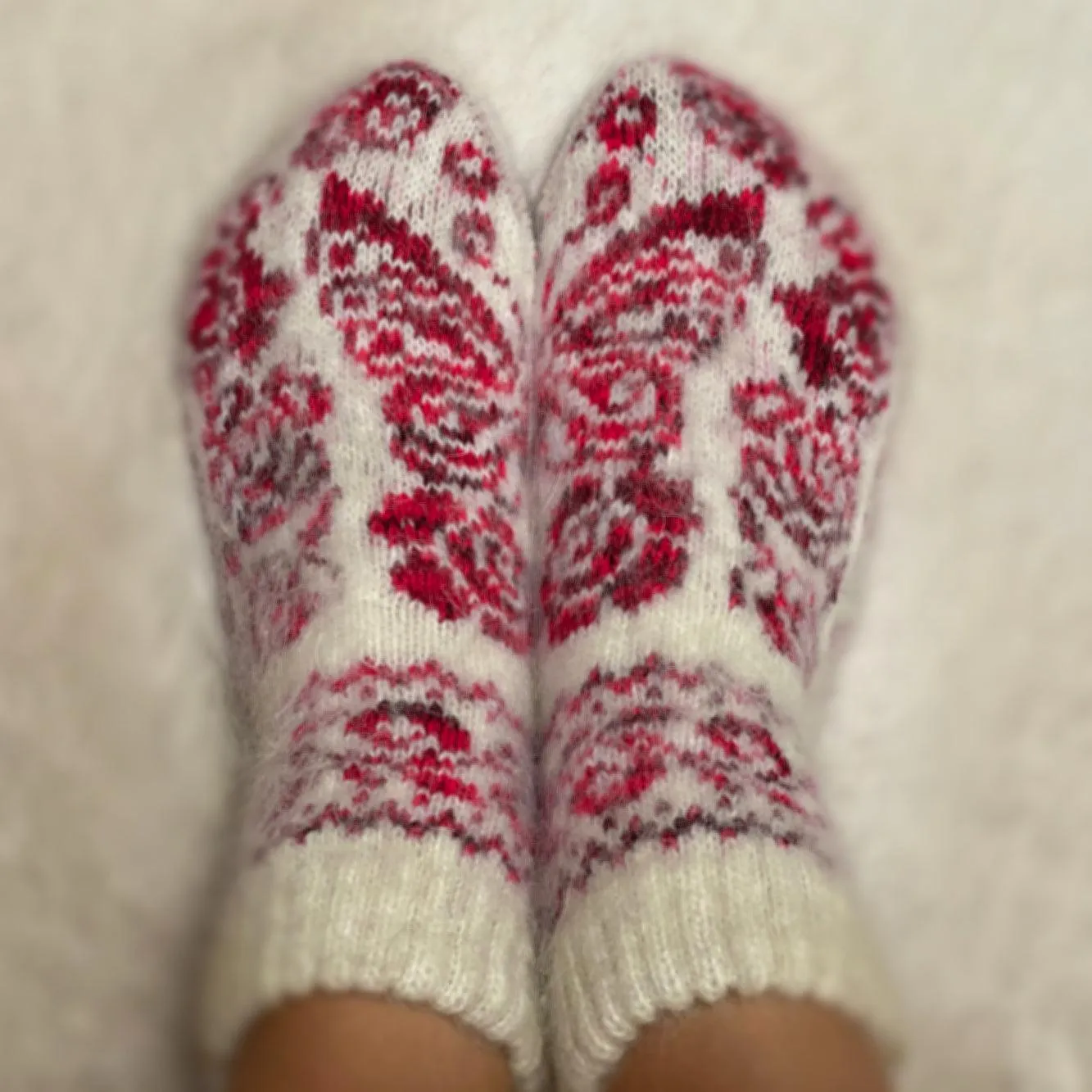 Women's Butterfly Magic Thick Merino Wool Low-Cut Socks